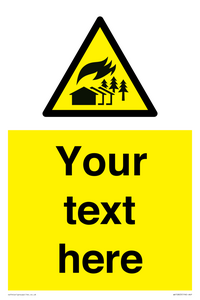 Custom Warning: Large scale fire zone